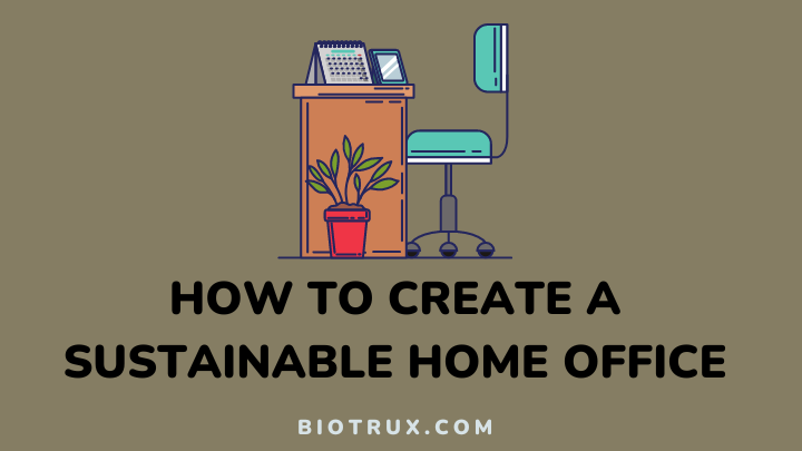how to create a sustainable home office - biotrux