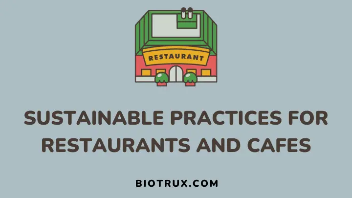 sustainable practices for restaurants and cafes - biotrux